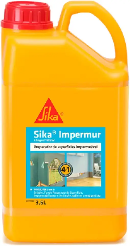 Sika - Preparador de superfície - Sikagard-905 W Branco – Impermur - Excelente aderência - Galão de 3,6L
