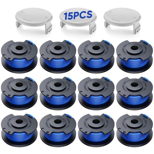15 Pack Weed Wacker String Replacement Compatible with Ryobi One+ AC14RL3A