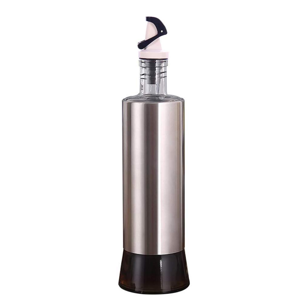 P-PLUS INTERNATIONAL Stainless Steel Olive Oil Dispenser Bottle, Glass Cooking Oil & Vinegar Cruet for Kitchen and BBQ 320ml Steel Pack 1 New cap (B07X5WK86T) Amazon Price History, Amazon Price Tracker