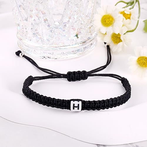 Pulsera Inicial Trenzada Ajustable para Parejas miniatura 4