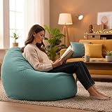 🥰 Polyvalence et confort optimal : Grâce à son remplissage en billes de polystyrène, ce pouf s'adapte à la forme de votre corps pour un soutien ergonomique. Idéal pour se détendre dans n'importe quelle pièce de la maison.