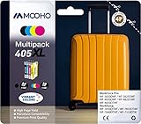 MOOHO Tintenpatrone Kompatibel Mit Epson 405XL Ersatz Für Epson Workforce Pro WF-3820DWF WF-3825DWF WF-3820DWF WF-4825DWF WF-4830DTWF Workforce WF-7310DTW WF-7830DTWF WF-7835DTWF WF-7840DTWF (4 Pack)
