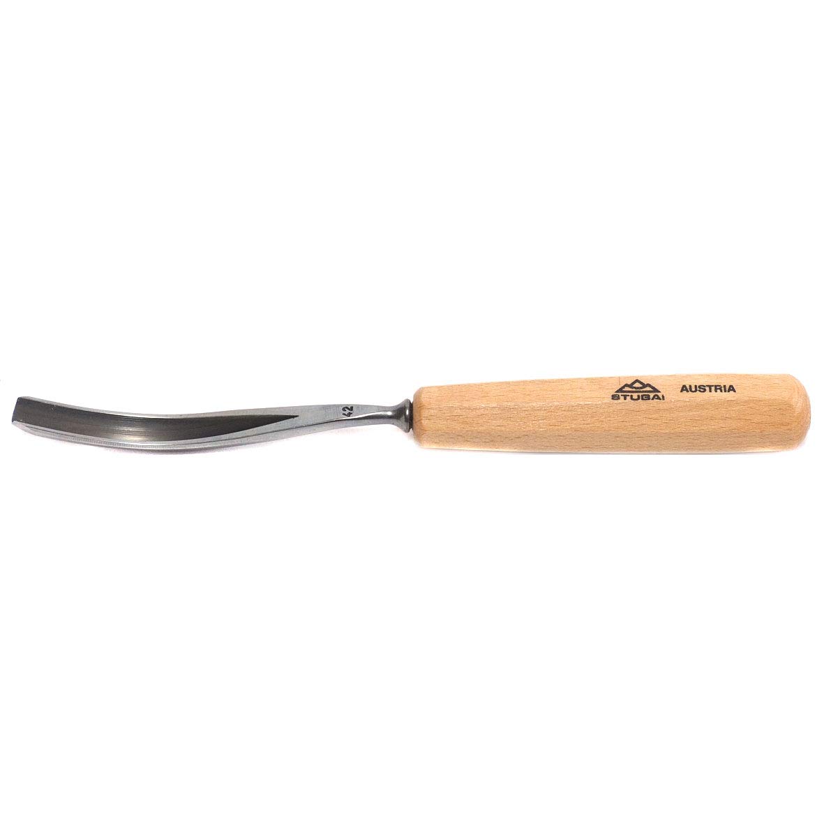 Stubai 554210 Wood Carving Chisel Type 42 Long/Polished, Grey/Beige, 10 mm