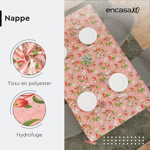 Nappe imprimée en Polyester Encasa XO rectangulaire 140x240 cm