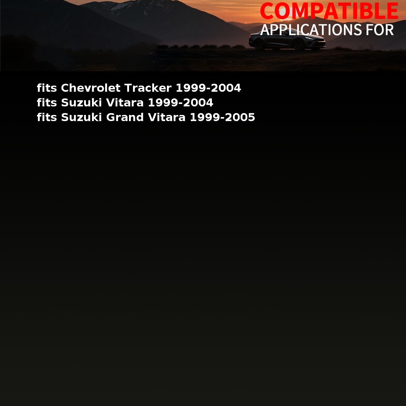 CV Joint Boot Front Outer cv joint fits Suzuki Grand Vitara 1999 2000 2001 2002 2003 2004 2005 fits Chevrolet Tracker 1999 2000 2001 2002 2003 2004 1 Piece