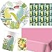 HHO Tukan-Party-Set Toucan-Party-Set Tropische-Sommer-Party 54tlg. für 16 Gäste Teller Papp-Becher Servietten 2 Tischdecken