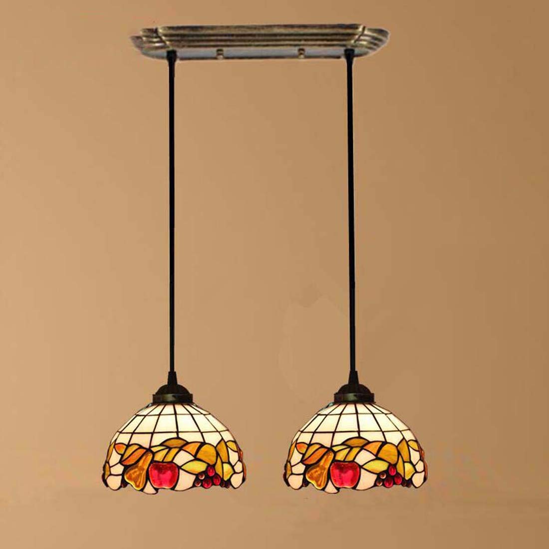 METTEOR Tiffany Style Chandeliers Pendant Hanging Light With 8 Inch Shade For Dining Room And Living Room (C2)