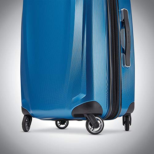 Image of Samsonite Winfield 3 DLX Spinner, Blue /Navy, 2PC SET (CO /MED), Winfield 3 Dlx Hardside Expandable Luggage With Spinners
