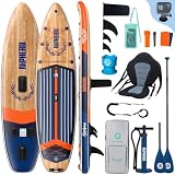 Niphean (Extra Groß) Stand Up Paddling Board, SUP für 2+1 Personen/Familien, SUP Board mit (Anfängergeeignet) StabilTrac Finne, Wasserdichte Handyhülle, Stand Up Paddle Board for Adults, Geschenkideen