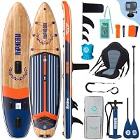 Niphean (Extra Groß) Stand Up Paddling Board, SUP für 2+1 Personen/Familien, SUP Board mit (Anfängergeeignet) StabilTrac Finne, Wasserdichte Handyhülle, Stand Up Paddle Board for Adults, Geschenkideen