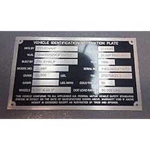 Car Hauler Semi Trailer Special ID Tag Plate Serial Model VIN # Custom Engraved!