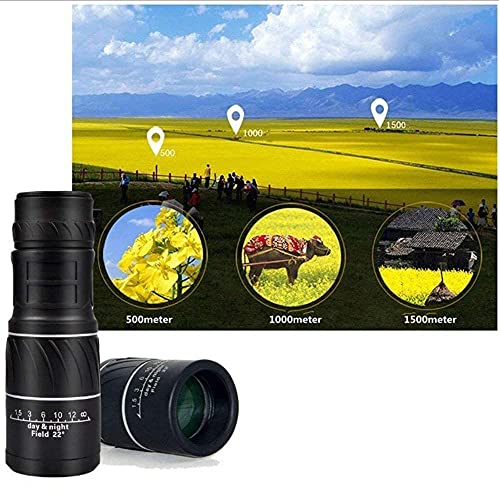 Binoculares Telescopios para adultos 16X52 Alto aumento HD miniatura 4
