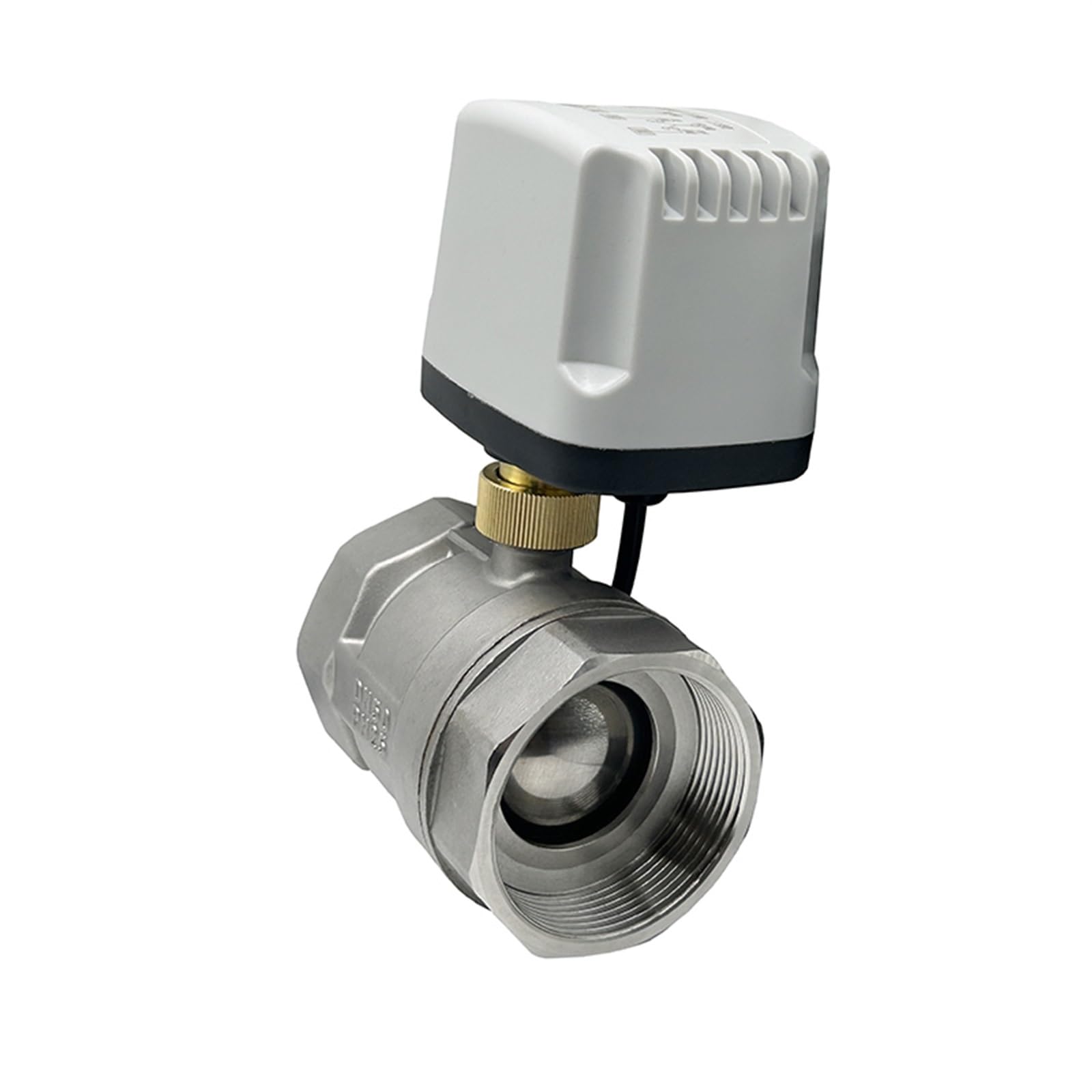 Vanne électrique DN20 en acier 304 pour remplacer une vanne manuelle et automatiser l'eau