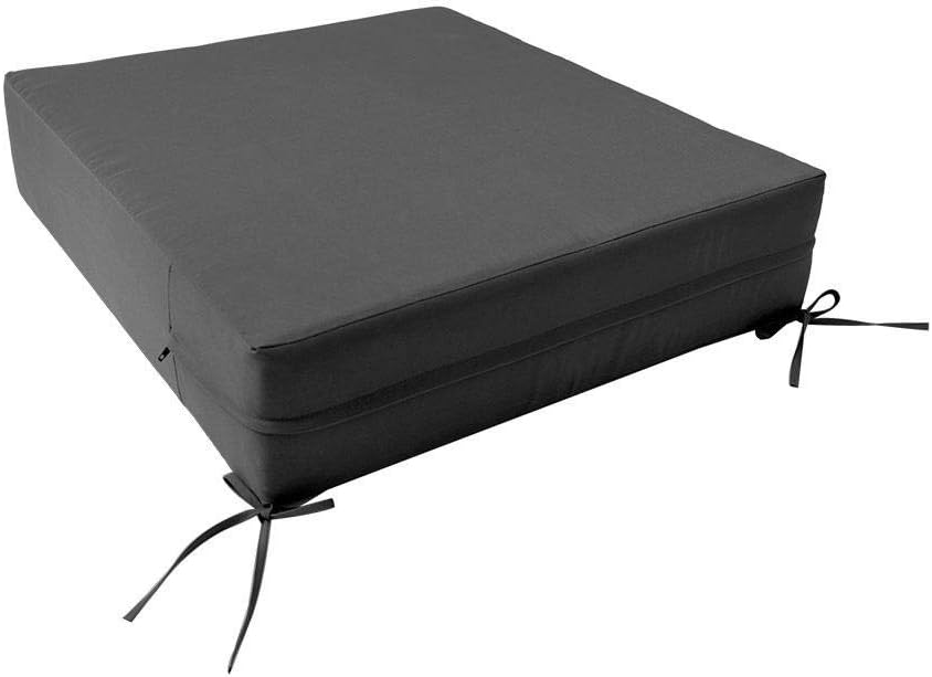 Prolinemax |Cover ONLY| Knife Edge Outdoor Deep Seat Cushion 24x26x6, Water Repellent, Patio Furniture Patio Cushion Slipcovers Replacement Seat Cushion Covers AD003