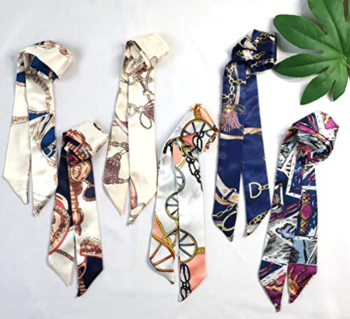 Kcctoo 10Pcs Womens Scarfs For Bag Handles Scarf Band Hair Neck Scarves Fashion Gifts Fr Girl Decor #TOP7