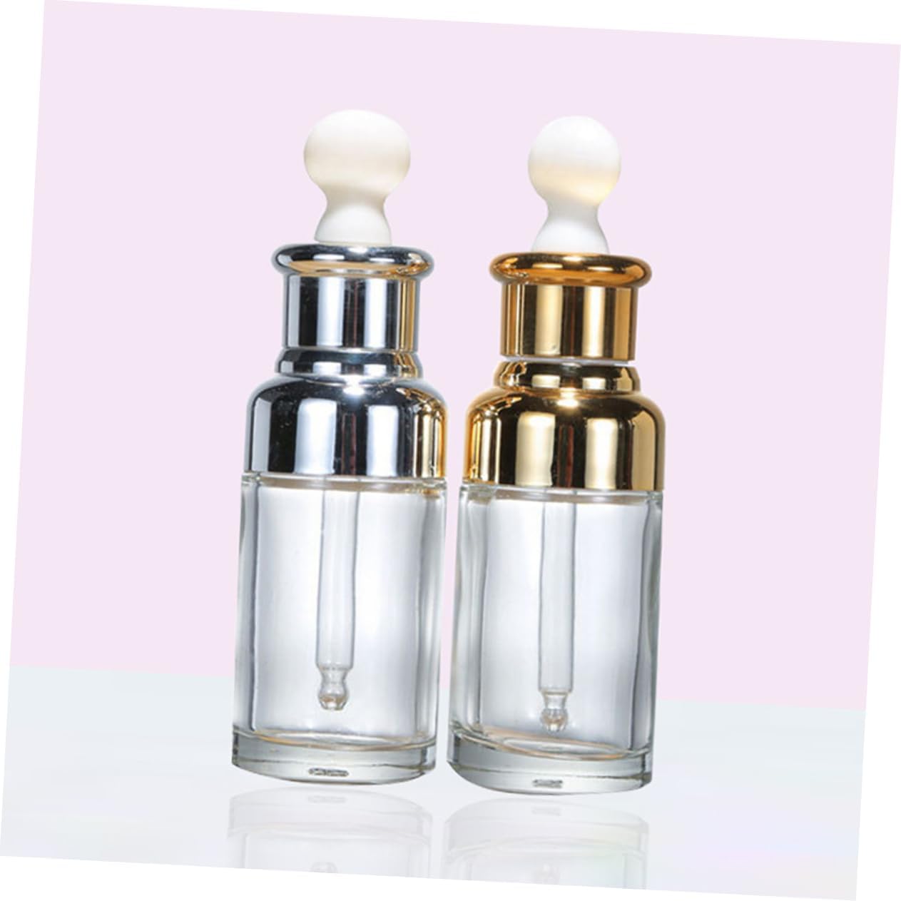 6pcs Essential Oil Dropper Bottles Refillable Travel Toiletry Bottles Secure Convenient