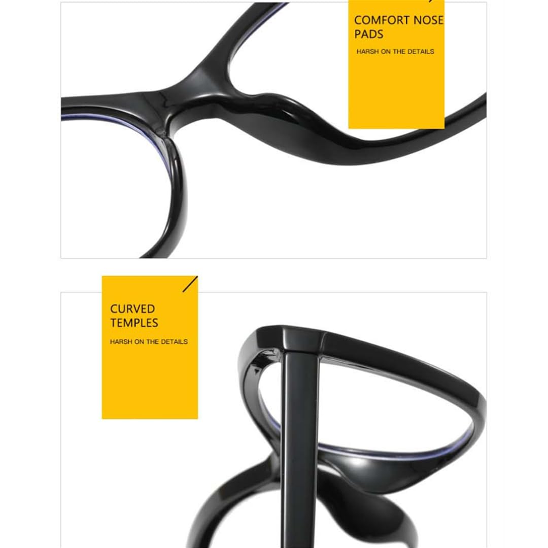 Montura de gafas de sol de moda para mujer, estilo ojo de gato, transparente.
