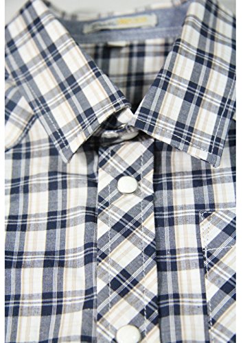 Toddler Boys' Cotton Blend Shirt - Navy Blue Check Western Plaid 3T #TOP2