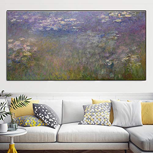 Affiches et impressions toile Claude Monet étang de nénuphar paysage grand format