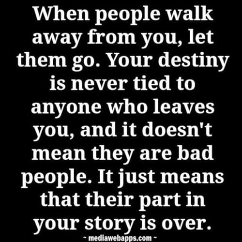 I'm back!!! Don't worry about who walked away focus on those who are there to stay!!