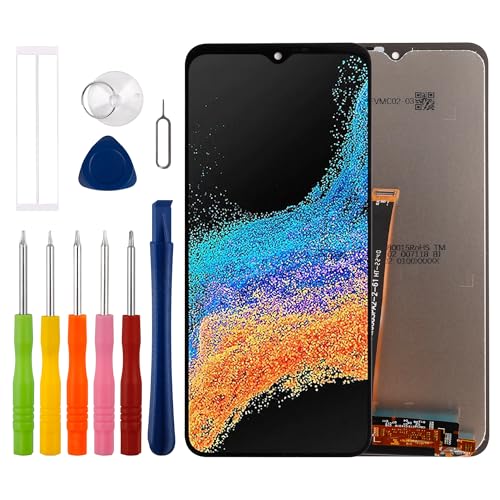Duotipa 6.6" Neu LCD Display Kompatibel mit Samsung Galaxy XCover6 Pro SM-G736U /Xcover Pro 2 (Schwarz Ohne Rahmen) LCD Display Touchscreen Digitizer Montage mit Reparatur Tools Kit