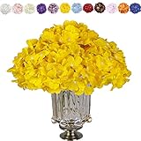 Paquete: 10 cabezas de flores de hortensia y 10 tallos en el interior.
