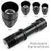 Produktbild UniqueFire uf1605 IR 850 nm oder 940 nm Infrarot-Licht Nachtsicht Taschenlampe wiederaufladbar Einstellbarer Fokus zoombaren Taschenlampe Set, 1605-940NM-50mm Torch