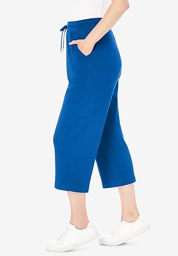 Miniatura 4 de Woman Within - Pantalones capri de punto deportivo para mujer, talla grande