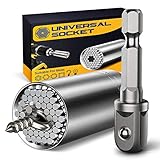 Universal Socket Tools Gifts Men Women - Professional 7mm-19mm Tool Sets Power Drill Adapter Christmas Stuff Stocking Stuffers Ideas Unique Cool Gadgets Handy DIY Tool Birthday Gift Husband Father