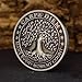 Memento Mori Coin for Daily Stoic Practice EDC Challenge Coin Stoicism Medallion Tree of Life Stoic Reminder