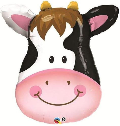 Qualatex Pioneer Balloon Company 16455 - Paquete de globos con forma de vaca, 32 pulgadas