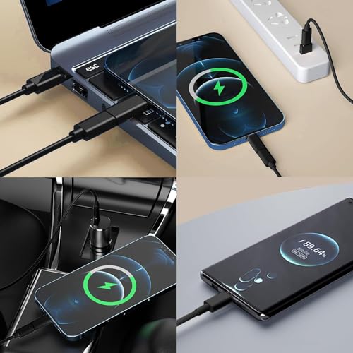 Image of All in One 60W USB Fast Charging Travel Cable Set Type C, Lightening and Micro USB Port Inbuilt Mobile Stand Compatible with iPhone, iPad,Samsung,OnePlus, Mi,Oppo,Vivo,iQOO(Black)