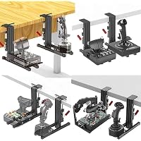 2 Set Desk Mount for Flight Sim controller, Compatible with Thrustmaster Warthog 10C&Throttle/ X52/X55/X56/Turtle Beach Flightstick/Winwing Orion 1&2/VPC T-50CM3/T.16000M FCS/TCA Officer Pack Airbus