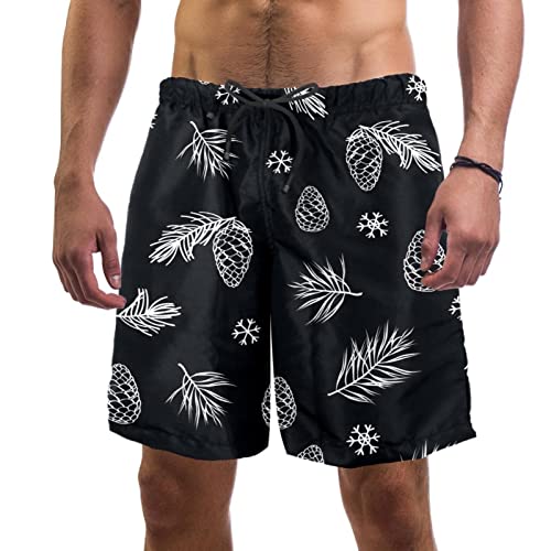 Short de plage à séchage rapide hydrophobe et maillots de bain pour hommes Noël