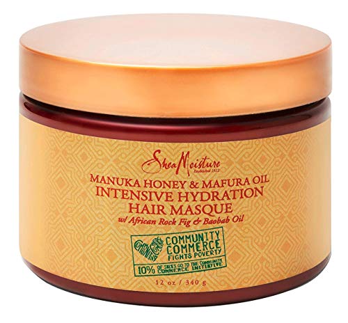 Shea Moisture Manuka Honey & Mafura Oil Hair Masque 12 Ounce (Pack of 3)