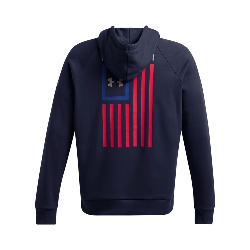 Under Armour Men's Freedom Flag Hoodie, (410) Midnight Navy / / Steel, L
