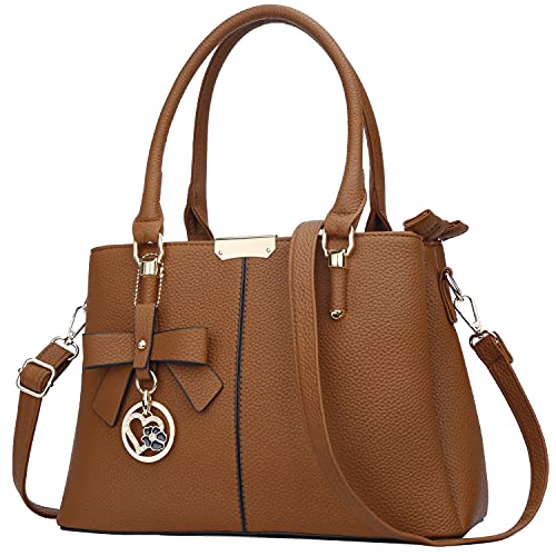 kkxiu 3 zippered compartments purses and handbags for women top handle satchel shoulder ladies bags