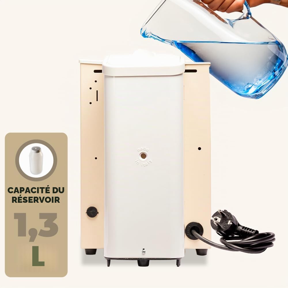 FABER COFFEE MACHINES | Modèle de fente Plast | Machine à café à dosettes ese 44mm | Couleur ivoire plastique Blanc | Pressacialda en laiton