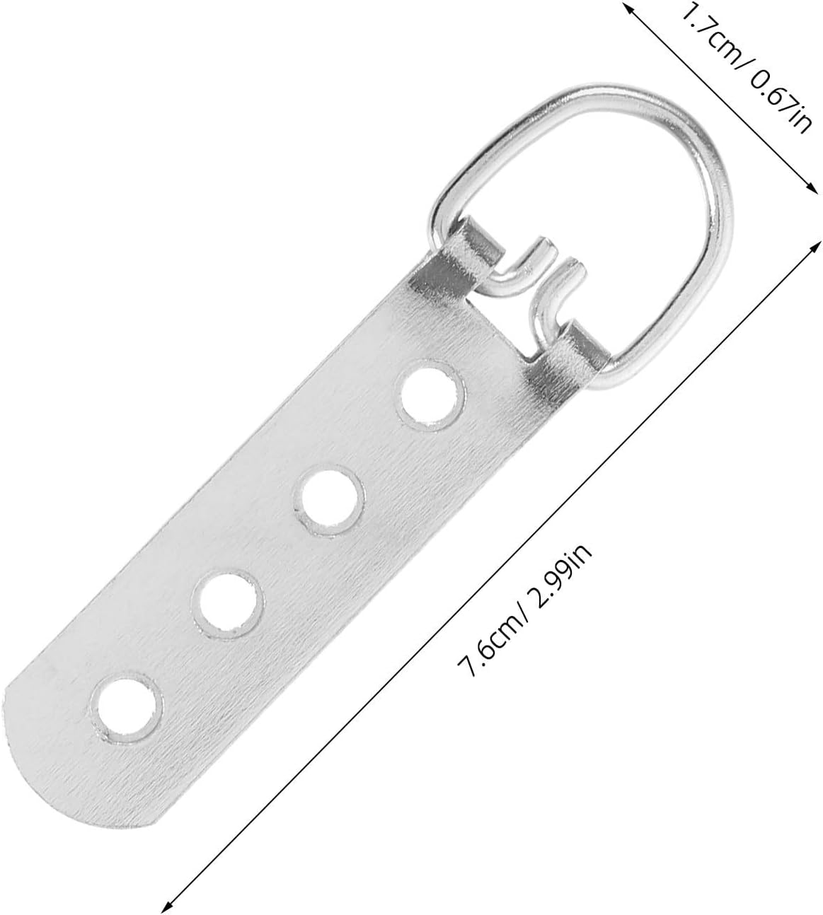 8pcs Metal Picture Frame Hanging Hardware with Screws, Multi-Hole D-Ring Hooks for Easy Installation, Suitable for Metal and Plastic Picture Frames, for Framing Projects and Home