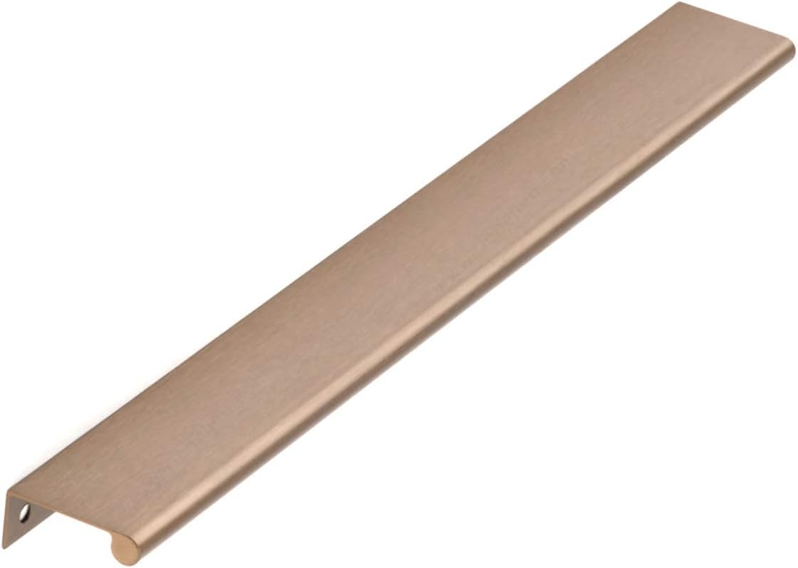 Champagne Bronze Drawer PullPiper Tab Pull - Lipped Edge Tab Cabinet Hardware Furniture Knob and Pulls (16-3/8 Centers Pull)