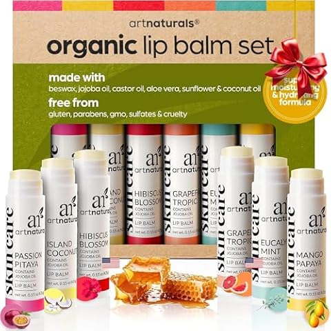ArtNaturals Organic Beeswax Lip Balm Set Cover