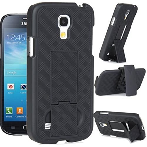 ZDYS Coque pour Samsung Galaxy S4 Mini i9190 avec béquille et Clip Ceinture Clip Ceinture