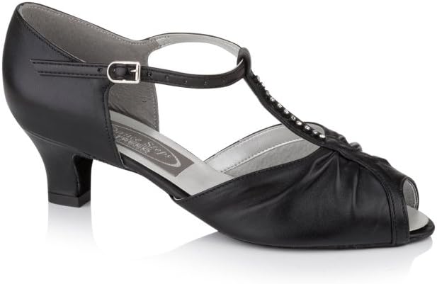 Freed Dance Steps Topaz Ladies Ballroom Shoe Black Leather UK 7.5
