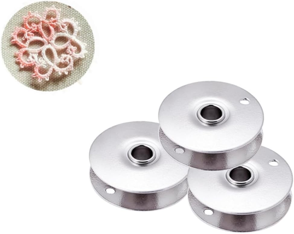 Iron Bobbin Flat for Sewing Machine, 3pcs Single Needle Car Spool image 4