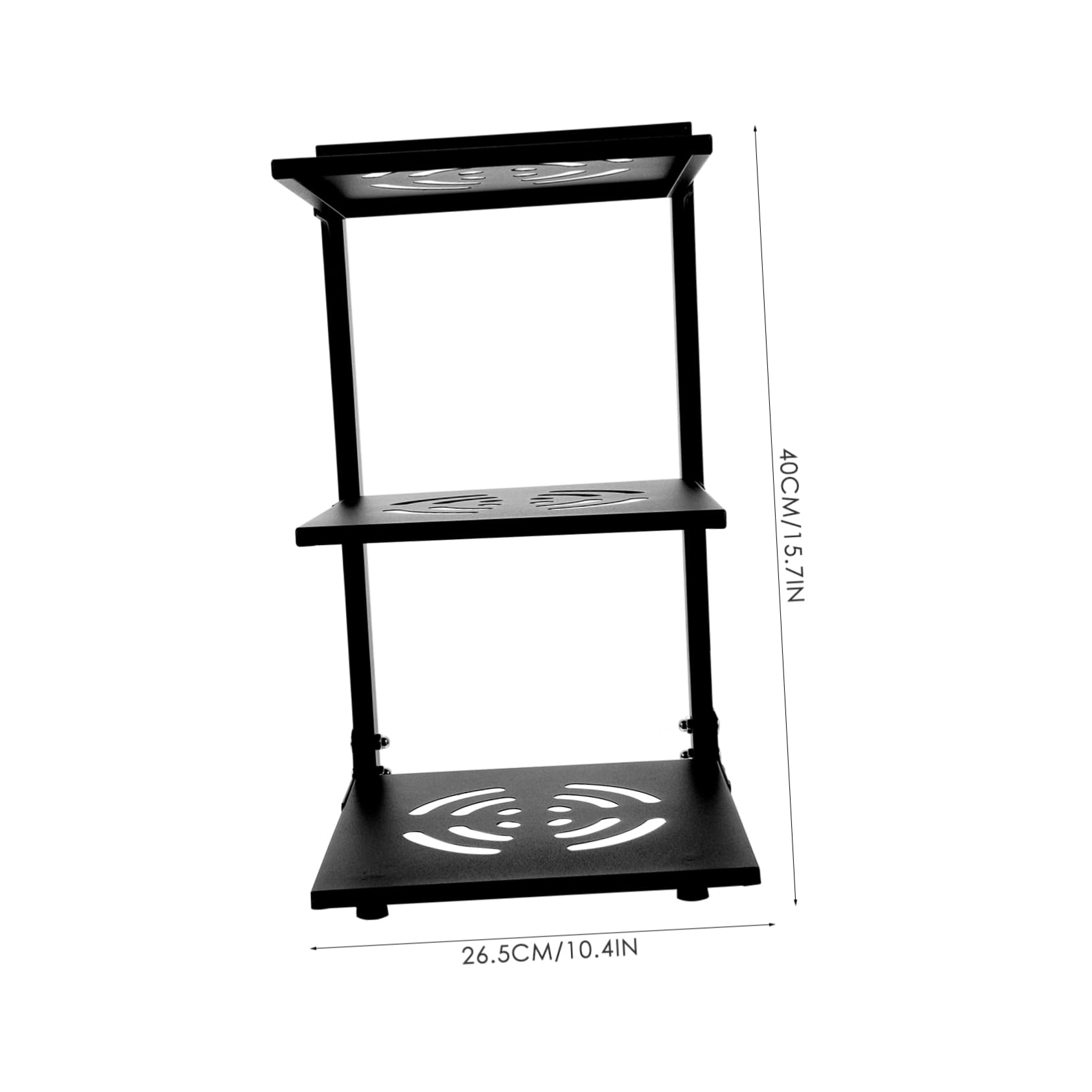 COLLBATH Organisateur de Casseroles 3 Niveaux en Acier au Carbone, Noir