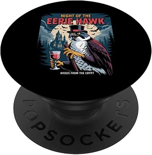 Hawk Peregrine Falcon Vampire Halloween PopSockets Adhesive PopGrip