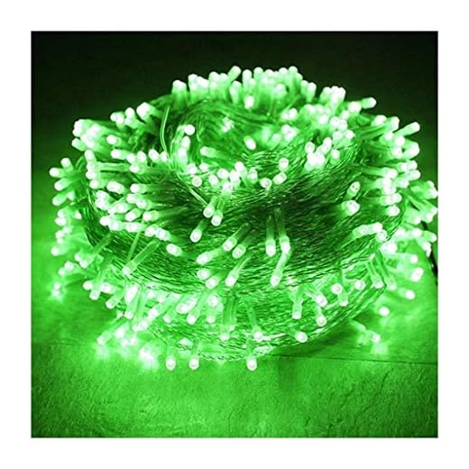 YUO ljusslingor, 8 funktioner LED utomhus slinga älva lampor, hem trädgård dekor batterilampor jul bröllopsfest festival scenen atmosfär lampa 50 m 400 lights gRÖN