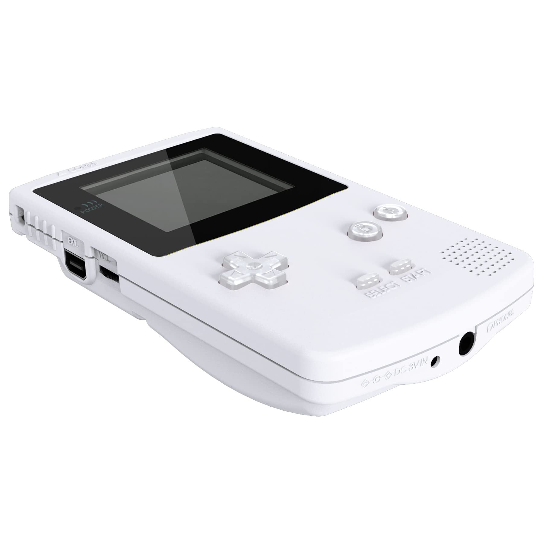 eXtremeRate Botones Completos para Gameboy Color, Teclas de Repuesto A B D-Pad Select Start, Accesorios para GBC, No Incluye Consola Portátil, Transparente