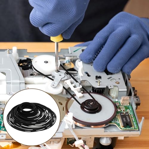100 correias de borracha para gravador 40-135 mm Arcade Belt Cassette Tape Recorder Flat Cassette Ta