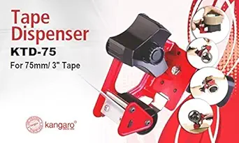 Kangaro - HEAVY DUTY - Tape Dispenser - 3inch with Stainless Steel Blade